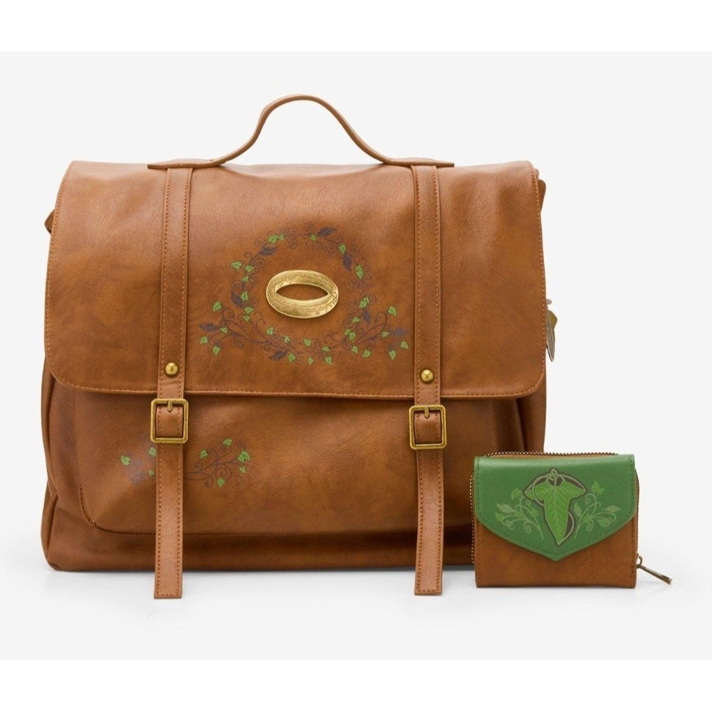 NWT Her Universe The Lord Of The Rings Leaf Of Lórien‎ Wallet AND Messenger BAG